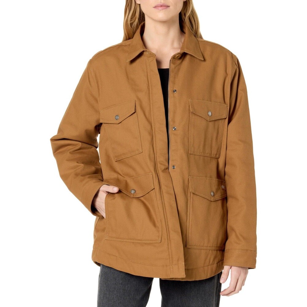 Dickies Women's Duck Canvas High Pile Fleece Lined Chore Coat Size 2XL EUC!!
